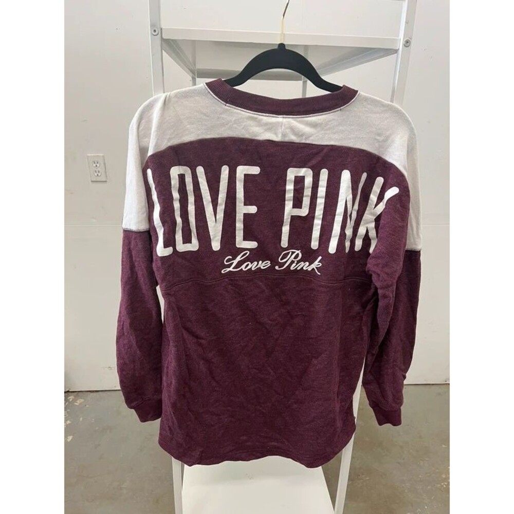 PINK Victoria’s Secret Y2K varsity long sleeve XS
